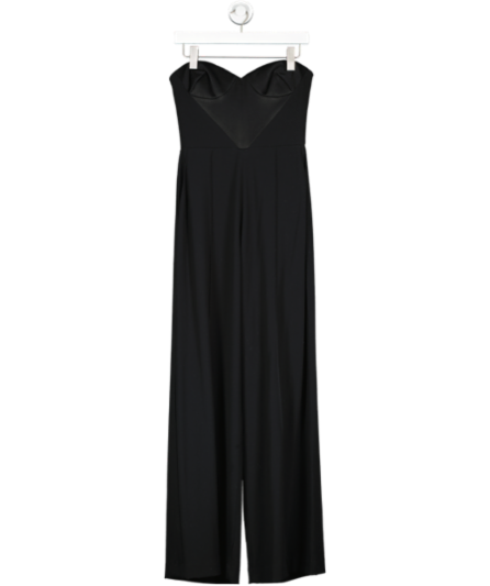 Alex Perry Black Brook Satin Crêpe Jumpsuit UK 10 - 7279541452990_Front_Reliked.png