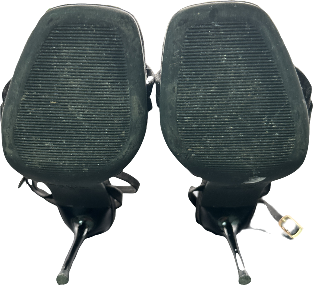 New Look Black Strappy Sandals UK 4 EU 37 👠