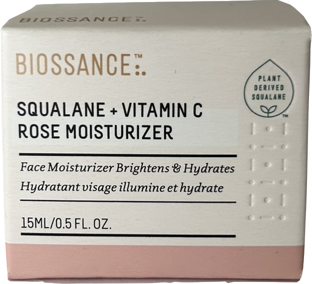 BIOSSANCE Squalane + Vitamin C Rose Moisturiser 15ml