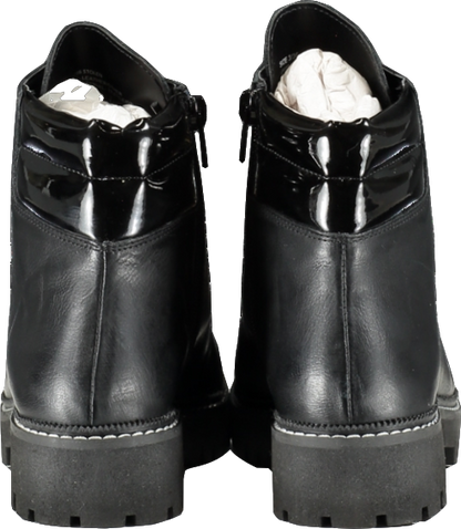 Carvela Stolen Leather Biker Ankle Boots, Black Bnib UK 5 EU 38 👠