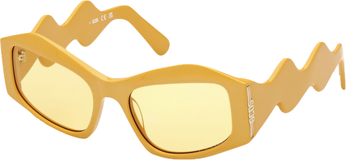 GCDS Gd 0023 - 39e Shiny Yellow | Sunglasses