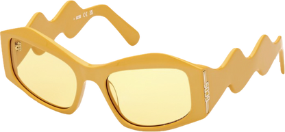 GCDS Gd 0023 - 39e Shiny Yellow | Sunglasses