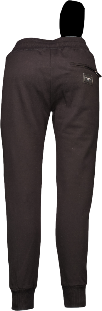 Dolce & Gabbana Black Jersey Jogging Pants With Branded Tag UK S