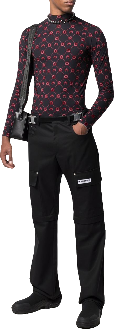 MISBHV Black Organic Cotton-recycled Polyester Blend 2-in-1 Cargo Trousers BNWT UK M