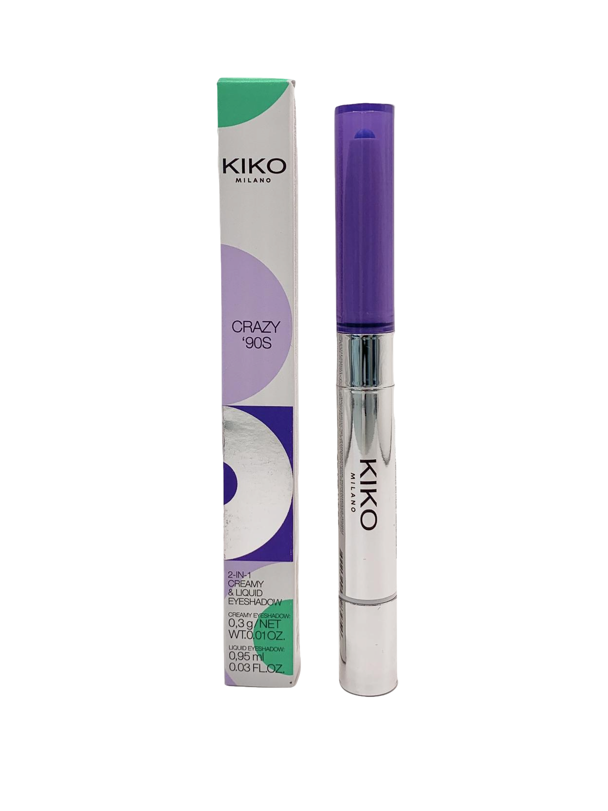kiko Crazy '90s 2-in-1 Creamy & Liquid Eyeshadow Frosty Sight 0.3g + 0.95ml