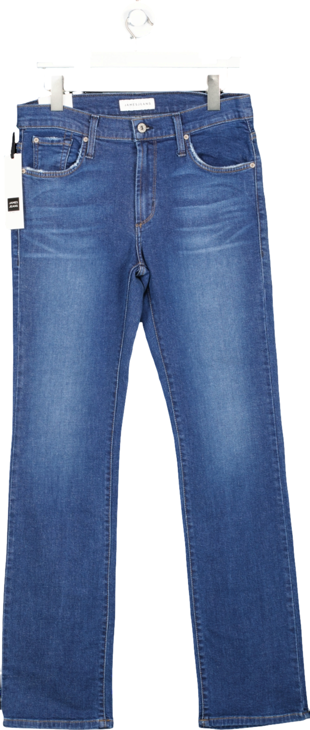 James Jeans Blue Hunter Flat Petite Length Straight Jeans- Victory W25