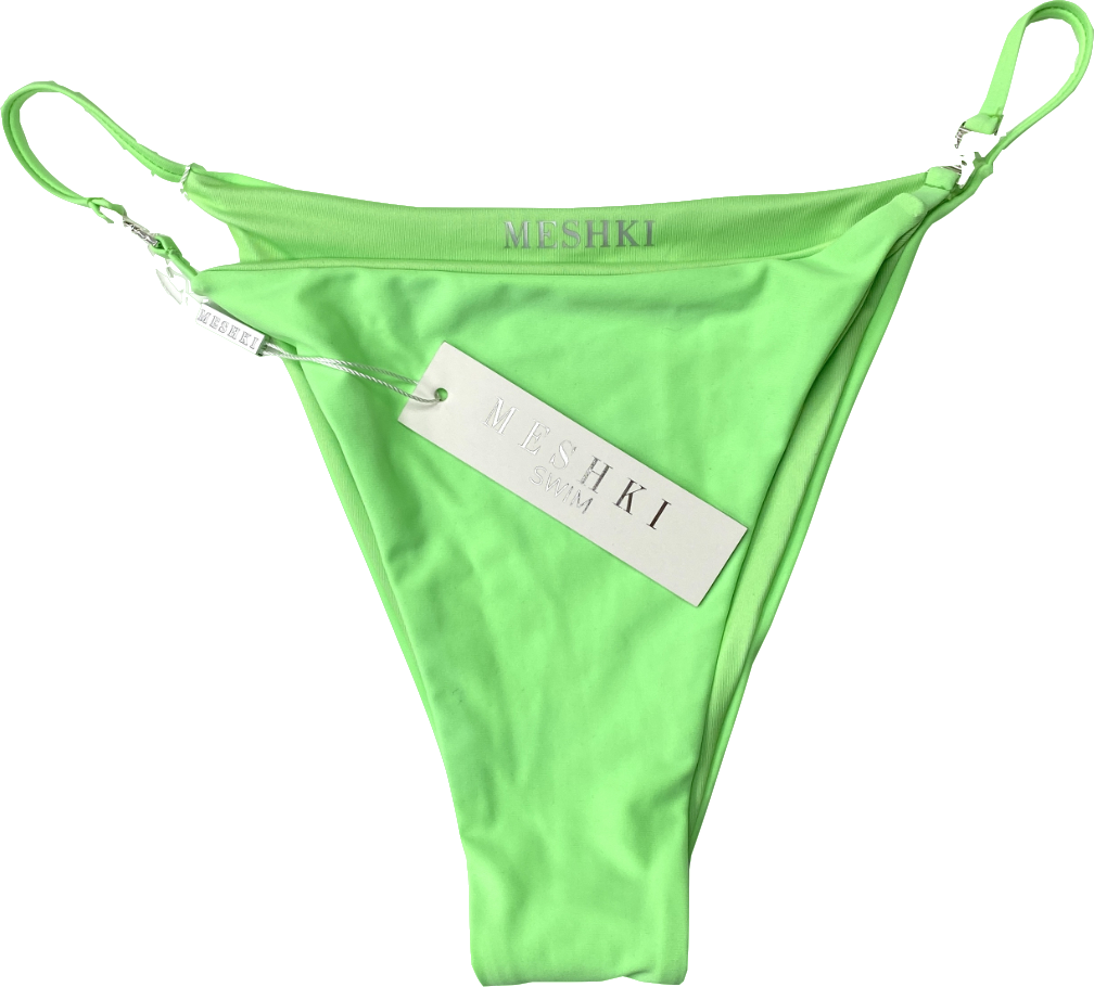 Meshki Green Kerrie Bikini Bottom UK L