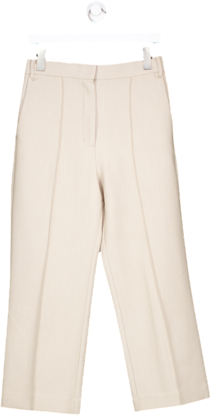 Camilla And Marc Beige Straight Formal Trousers UK 8