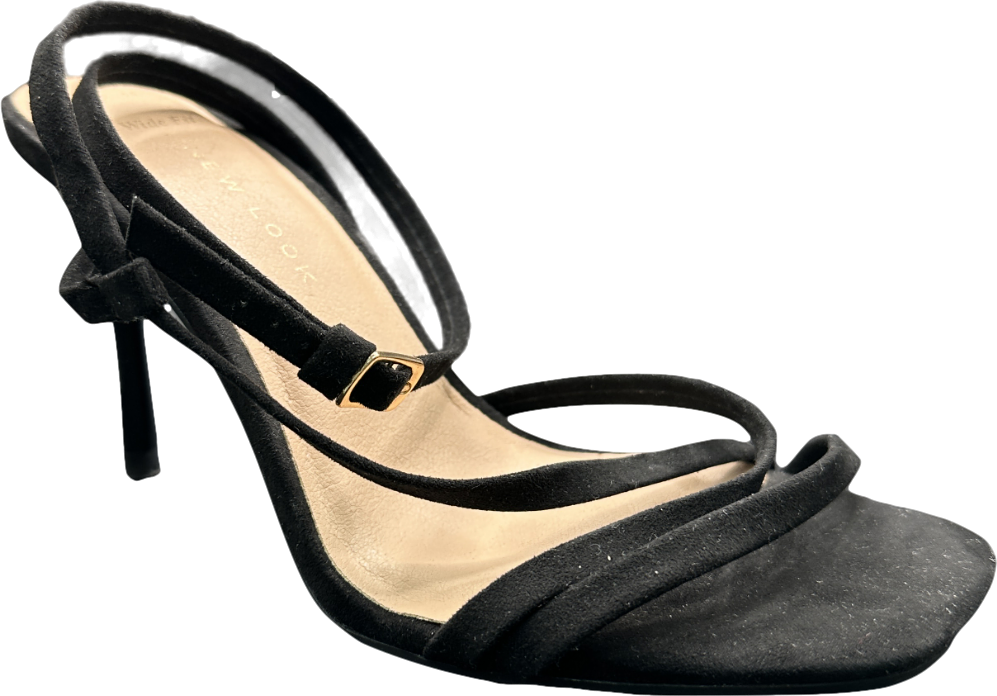 New Look Black Strappy Sandals UK 4 EU 37 👠