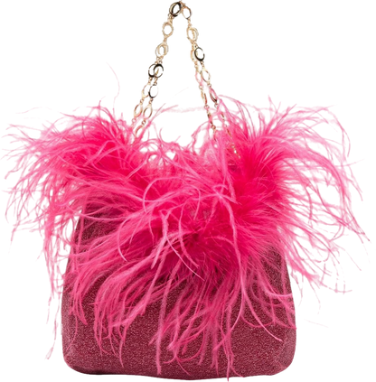 Oséree Pink Mini Hs23 Lumière Plumage Tote Bag