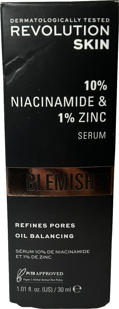 Revolution Blemish 10% Niacinamide + 1% Zinc Pore Refining Serum 30ml