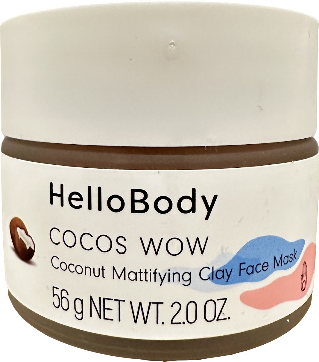 hellobody Cocos Wow Coconut Mattifying Clay Face Mas 56g