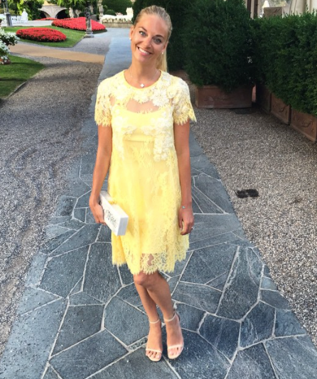 MARCHESA NOTTE Lemon Yellow Lace Embellished Mini Dress SZ0 UK 4