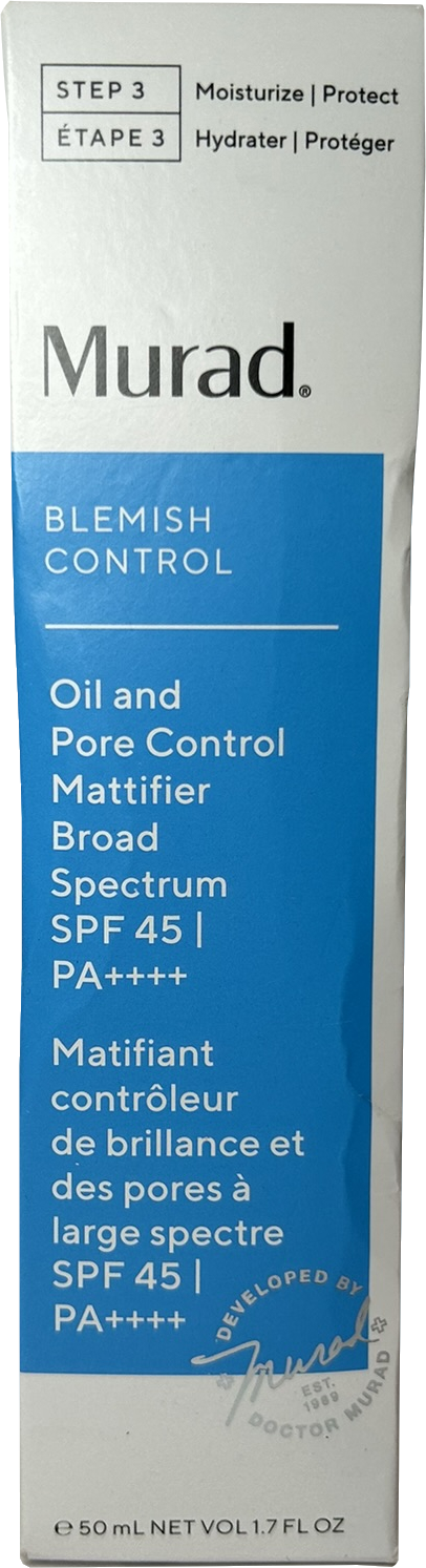 Murad Oil And Pore Control Mattifier Broad Spectrum Spf 45 50ml