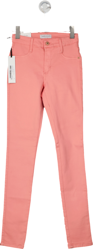 James Jeans Coral Pink Twiggy Ankle Length Skinny Jeans  W24