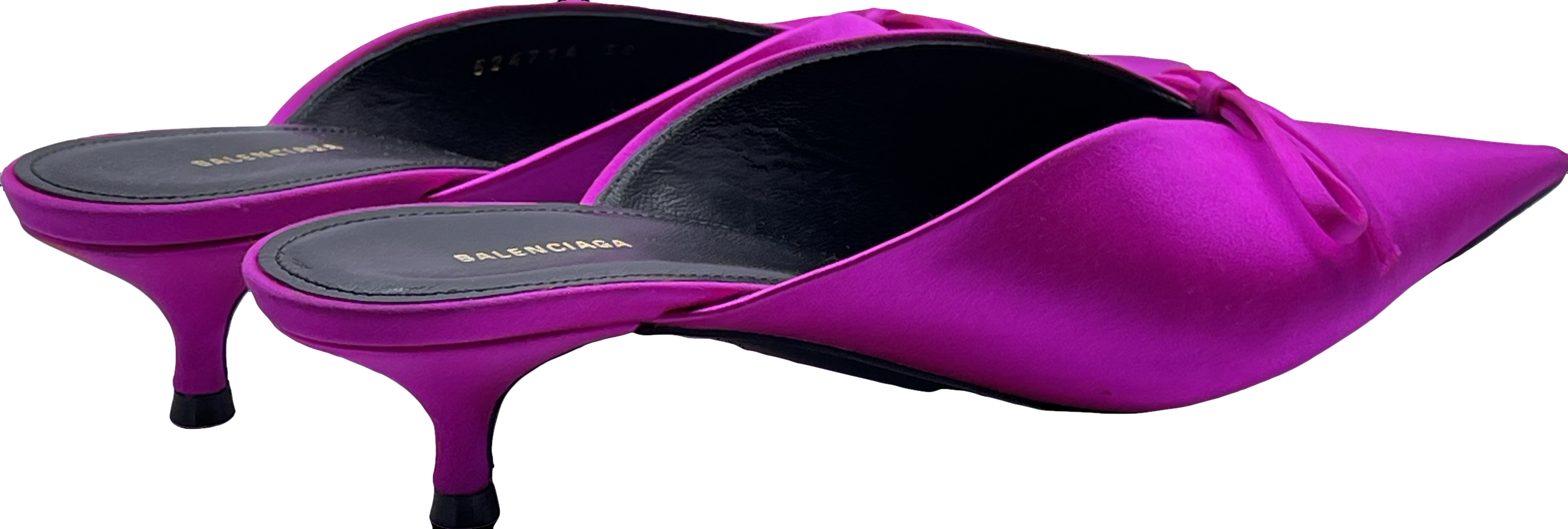 Balenciaga Pink Knife Satin Mule UK 5 EU 38 👠