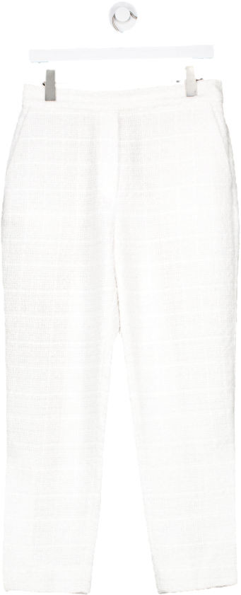 Camilla And Marc CREAM BOUCLE TWEED Trousers UK M