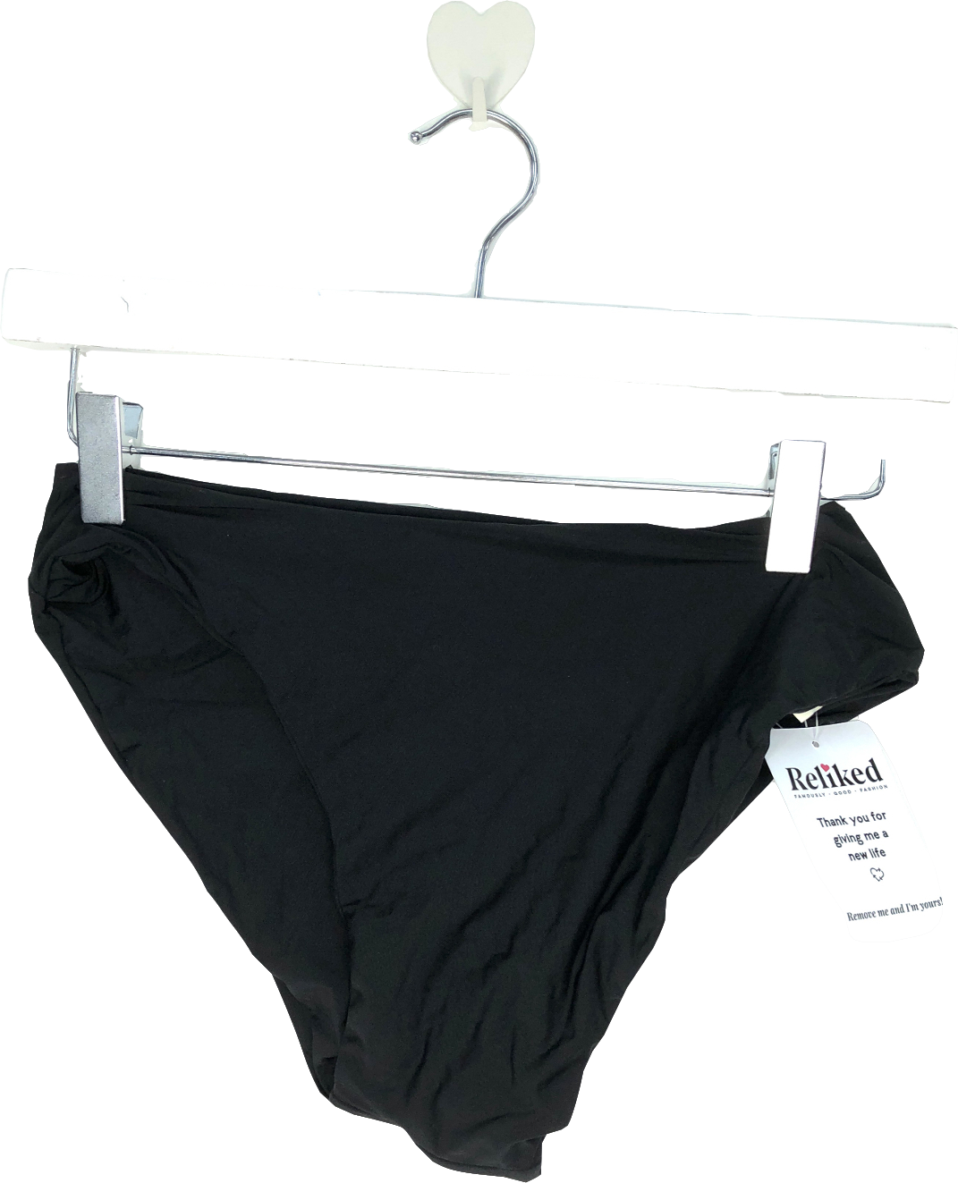 maygel coronel Collective High Waist Wrap Front Bikini Pant - Black One Size