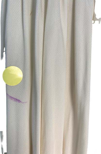Khaite Cream Genevie Pleated Maxi Dress UK S