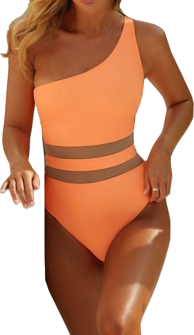 Always On Holiday Orange Tamara One Piece swimsuit  UK S