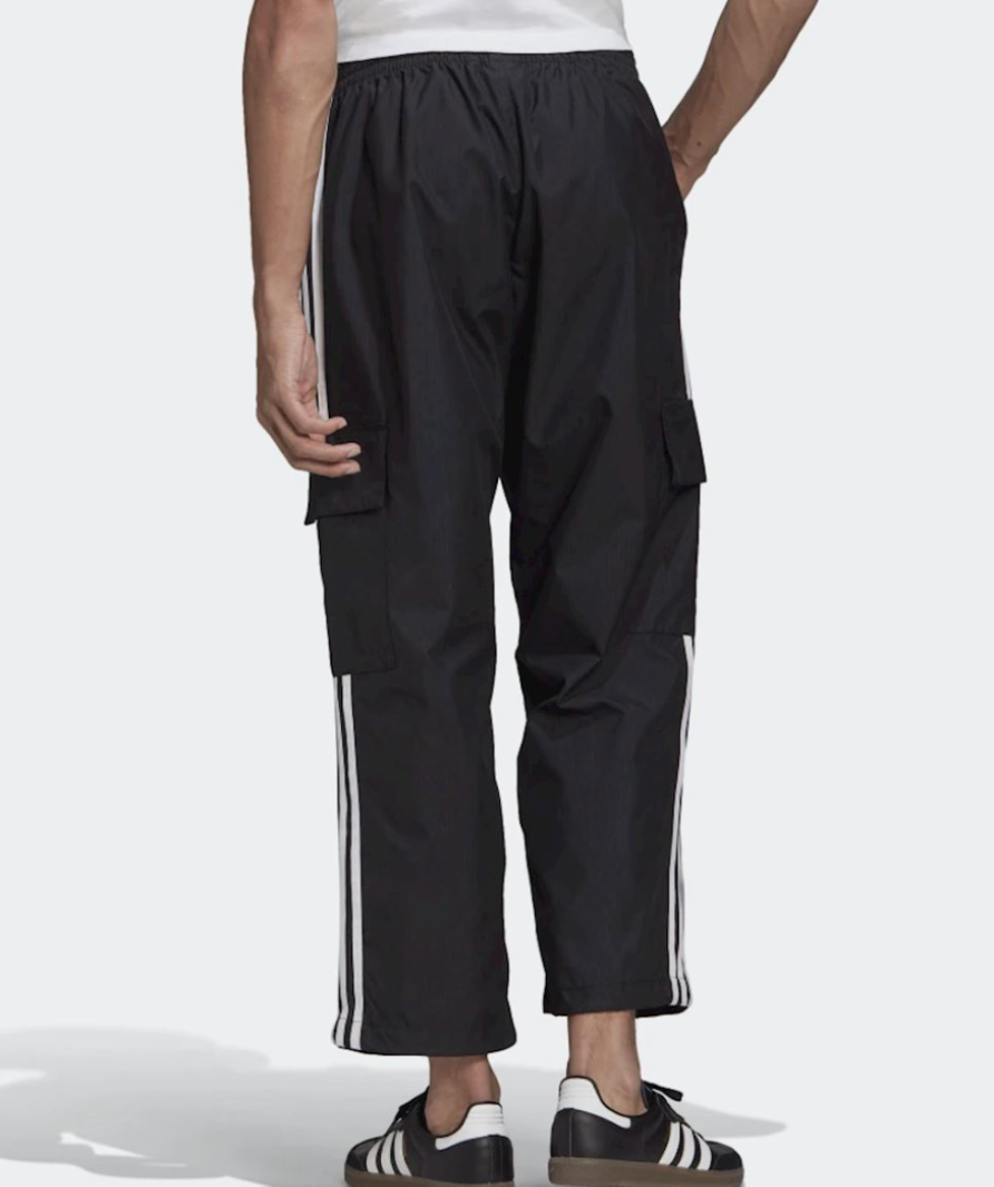 Adidas Black Adicolor Classics 3-Stripes Cargo Tracksuit Bottoms UK S