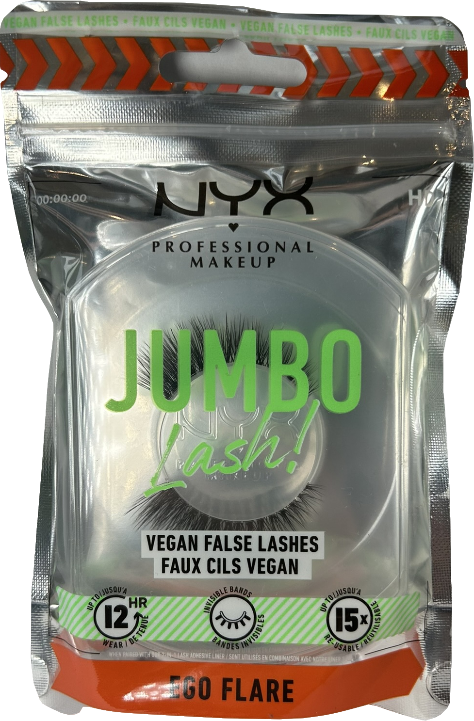 NYX Jumbo Lash Vegan False Lashes Ego Flare One Size