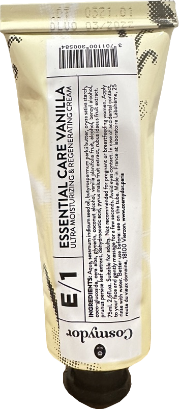 Cosmydor E/1 Essential Care Vanilla - Ultra Moisturising And Regenerating Hand & Face Cream 75ml