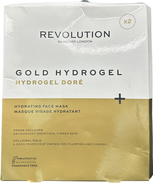 Revolution Skincare Gold Hydrogel Hydrating Eye Patches X2 x2