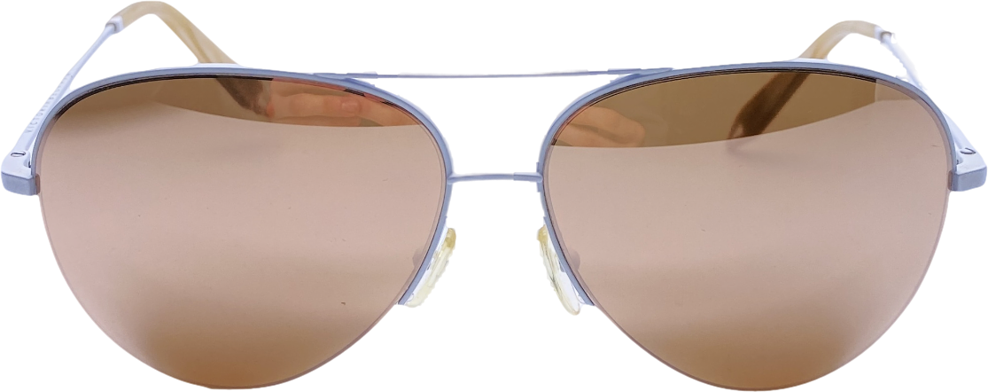 Victoria Beckham White Vbs100 C18 Sunglasses One Size