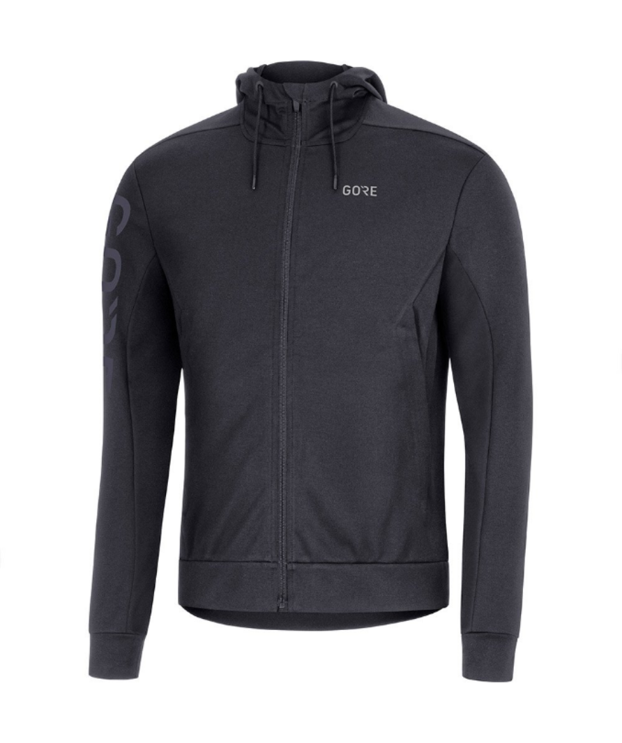 GORE Wear Black Signature Full Zip Sweatshirt UK XS
