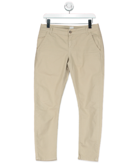 Iris & Ink Cream Skinny Trousers UK 10