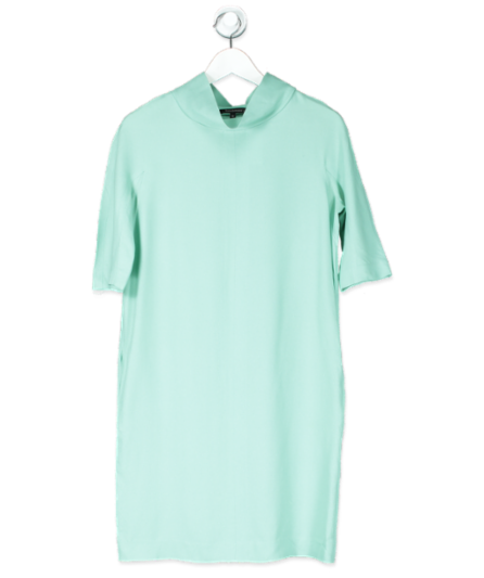 Tara Jarmon Green Roll Neck Shift Dress UK 10