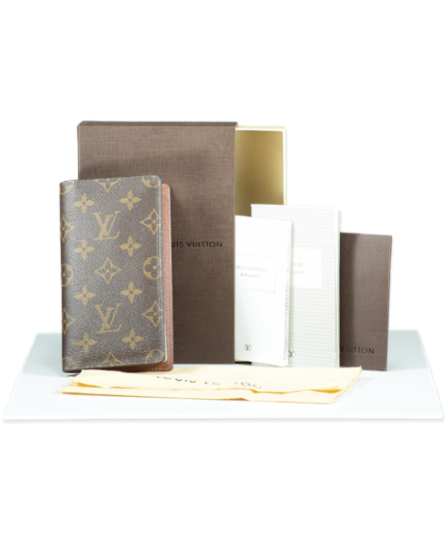 Louis Vuitton Brown R20503 Monogram Pocket Agenda Cover With 2022 Diary Insert - Hotstamped L.M