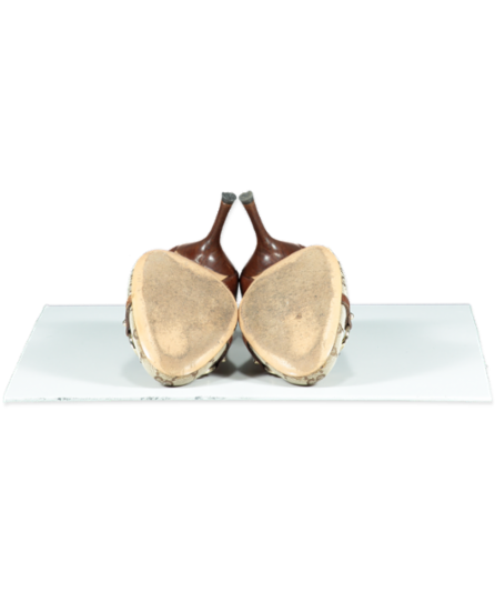 Gucci Beige Canvas and Leather GG Bamboo Horsebit Pumps UK 7.5 EU 40.5 👠