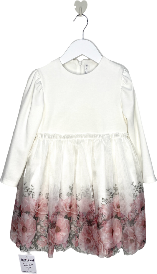 Barcellino White Floral Dress 5 Years