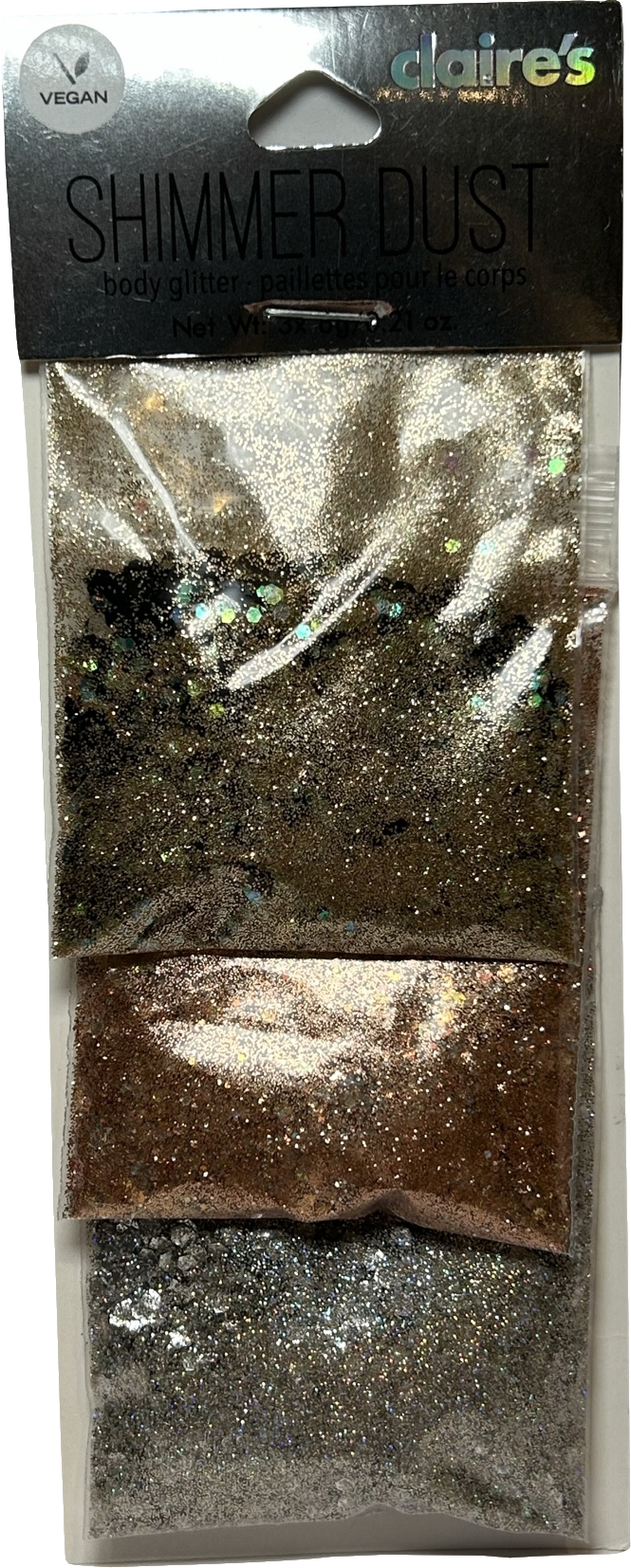 Claire's Shimmer Dust Metallic 3x 6g