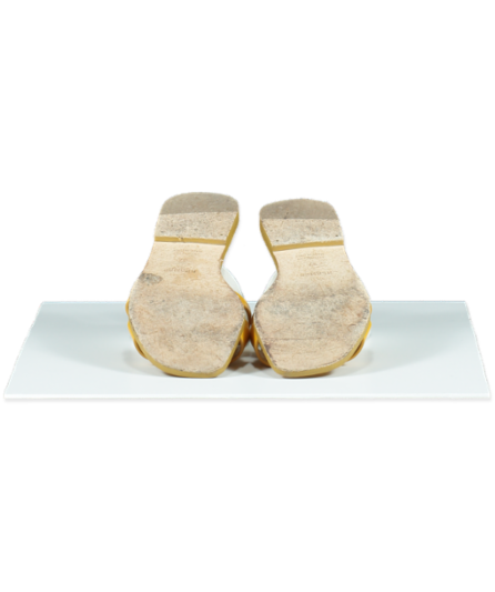 Hermès Yellow Ocre Jaune Oran Sandals UK 4 EU 37 👠