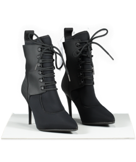 alexander wang x h&m Black Heeled Boots UK 3 EU 36 👠