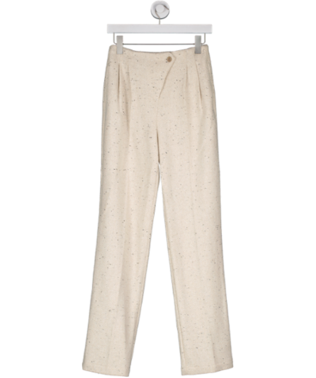 Anine Bing Cream Wool Blend Ari Trousers SZ30 UK 4