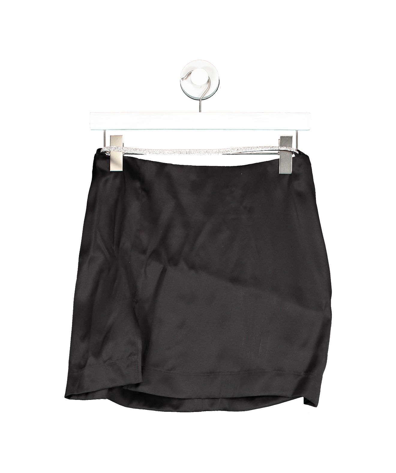 deusa Black Ima Silk Mini Skirt UK M