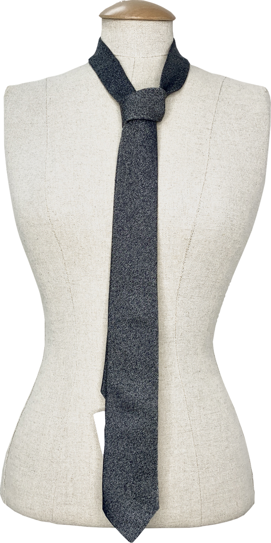 Thomas Pink Grey Silk Tie One Size