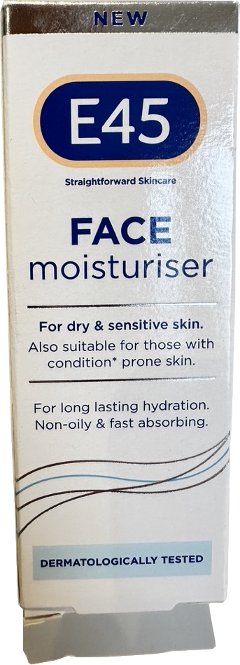 e45 Face Moisturiser For Dry & Sensitive Skin 50ml
