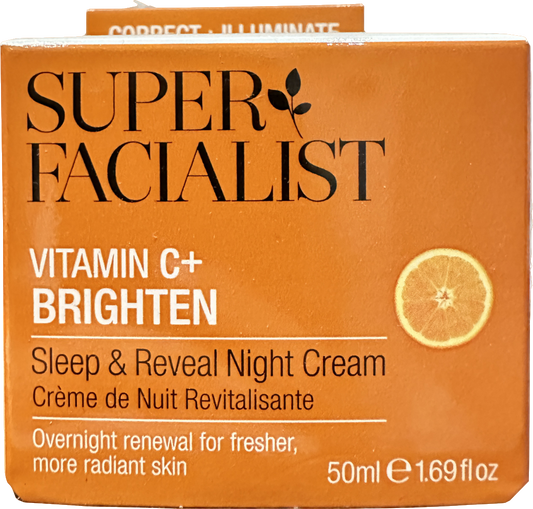 Super Facialist Vitamin C+ Brighten Sleep & Reveal Night Cream 50ml