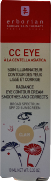 Erborian Cc Eye Radiance Eye Contour Cream Clair 10ml