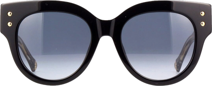 Carolina Herrera Ch008s Black Shiny Cat Eye Sunglasses