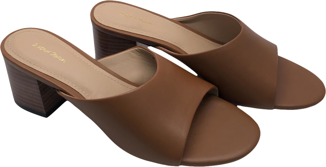 & Other Stories Brown Classic Leather Mules UK 3 EU 36 👠