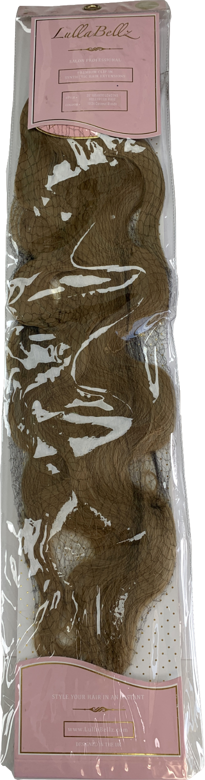 LullaBellz Grande Lengths Hollywood Wave Hair Extension Caramel Blonde 26"