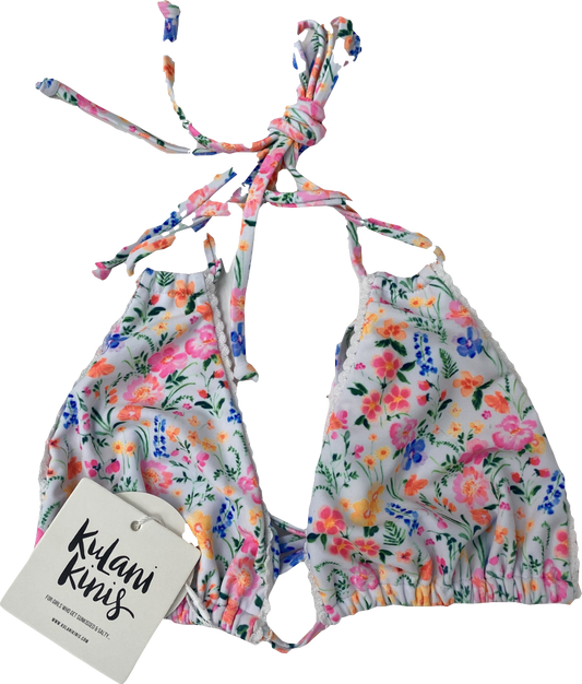 kulani kinis Multicoloured Halter Bralette Bikini Top UK L