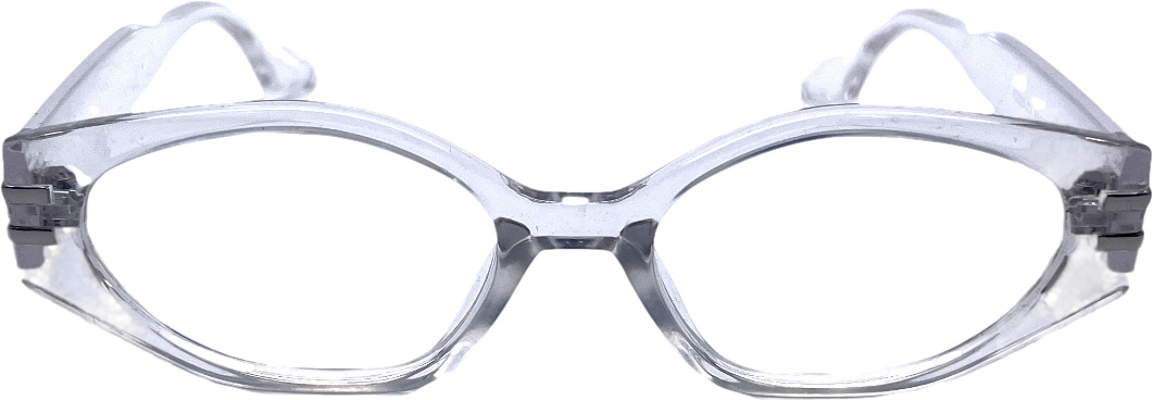 White Clear Glasses One Size
