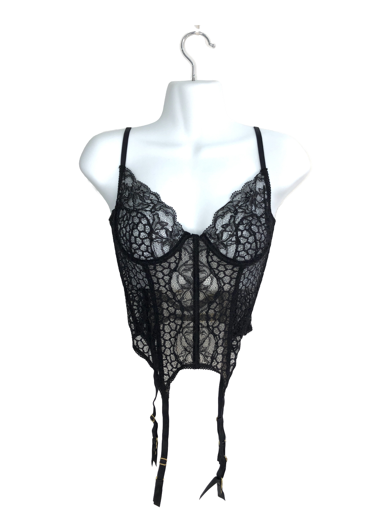 God Save Queens Black Pandora Corset UK S